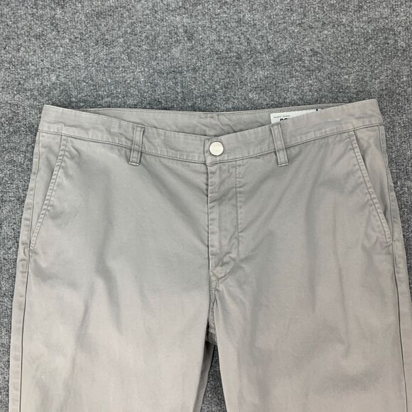 Bonobos Pants Mens 35 Gray Boot Fit Washed Chinos Straight Leg Cotton City Work - Picture 3 of 16